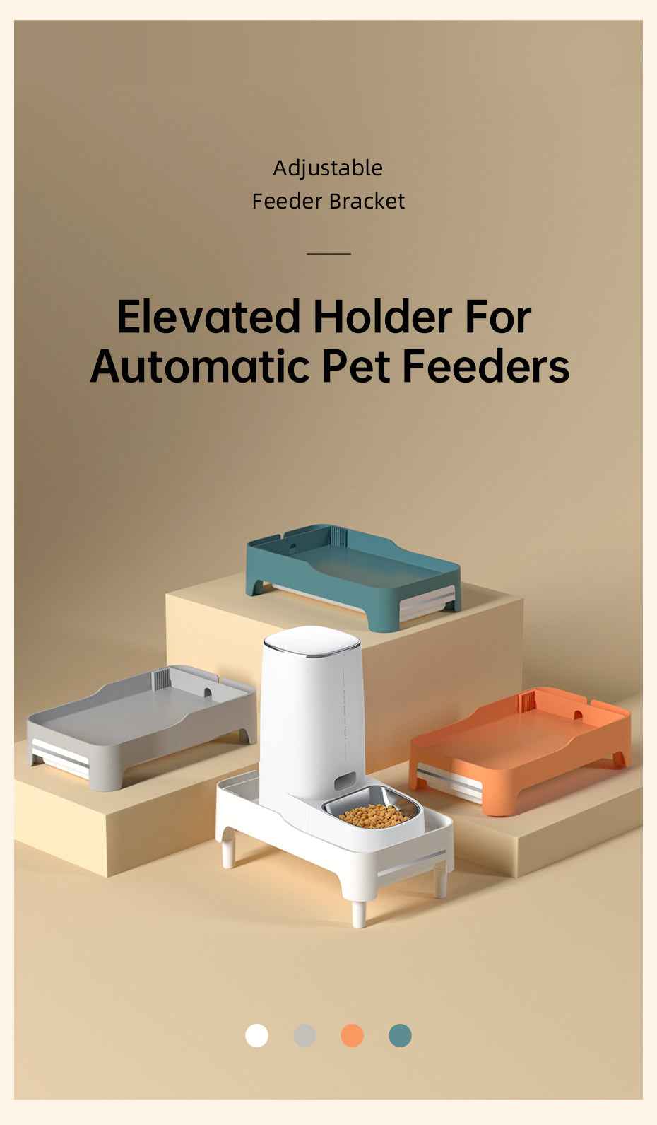 ROJECO Elevated Pet Feeder Stand