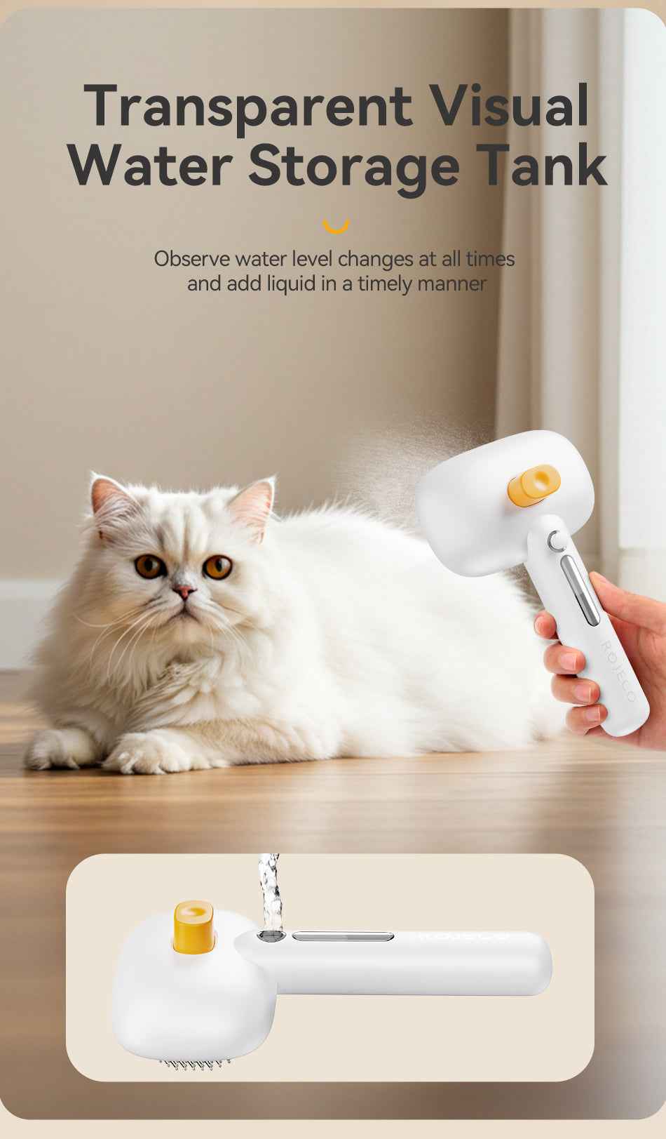 ROJECO Pet Spray Brush