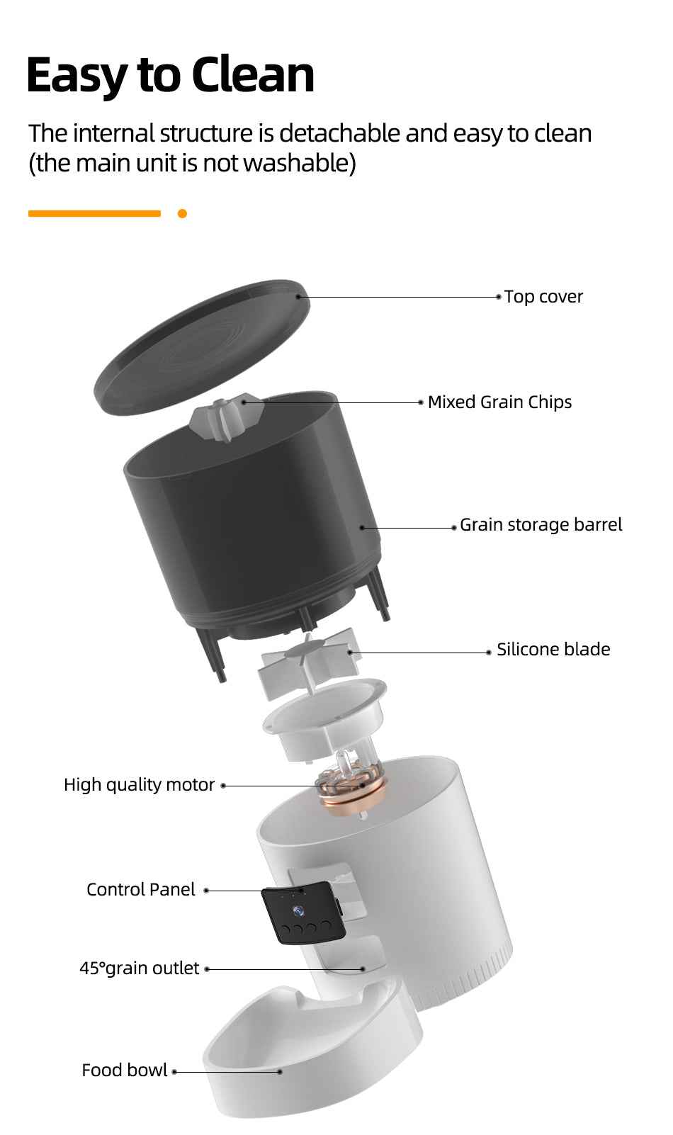 ROJECO 3L Cat Feeder with Camera