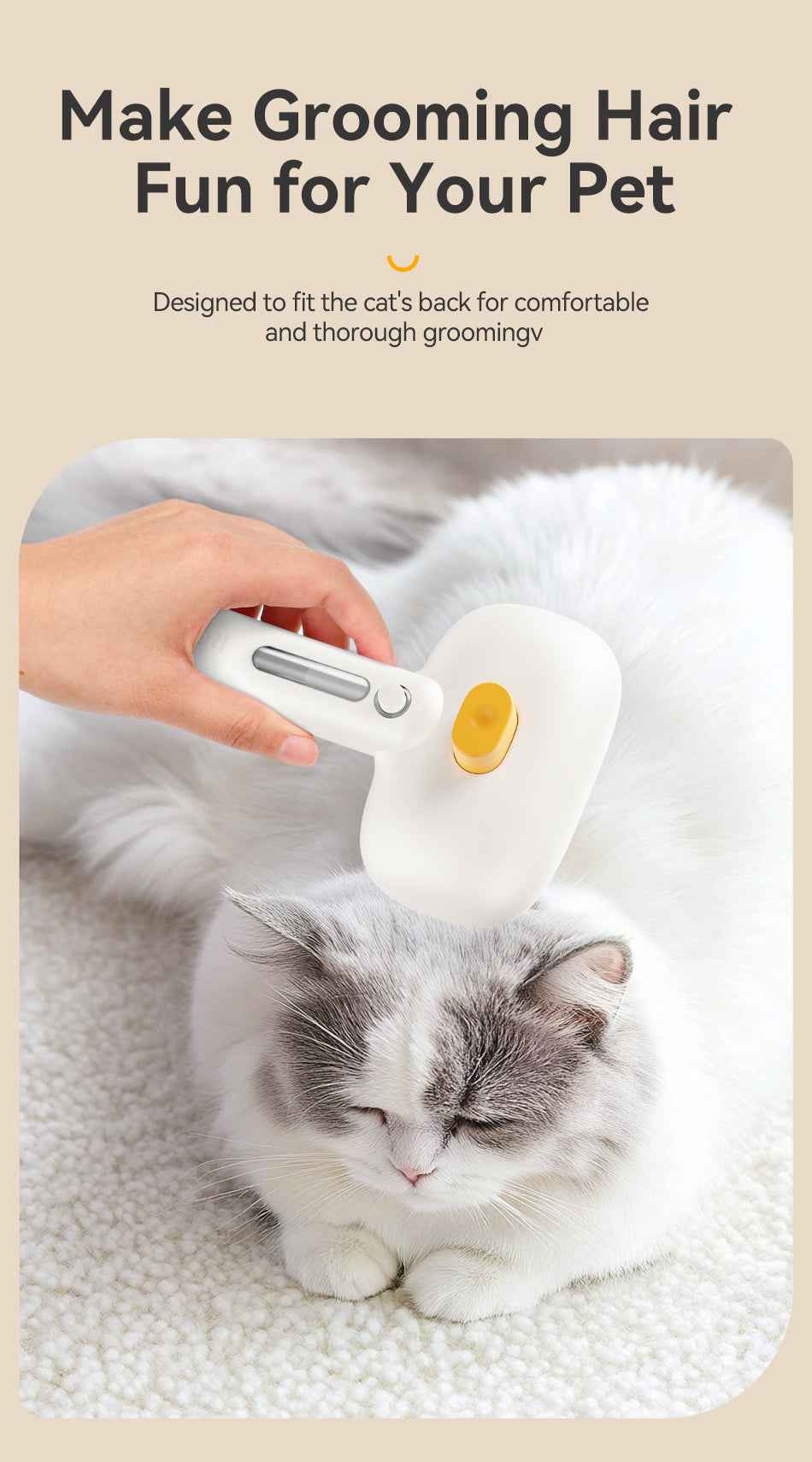 ROJECO Pet Spray Brush