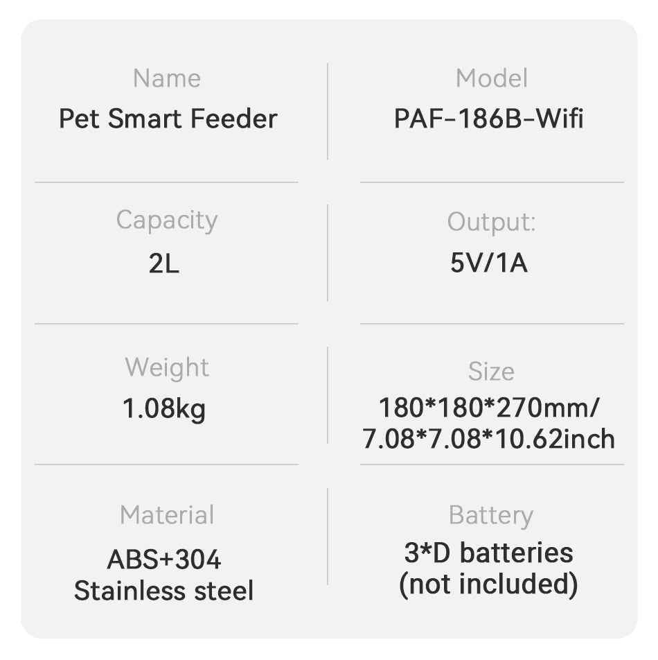 ROJECO 2L Smart Pet Feeder