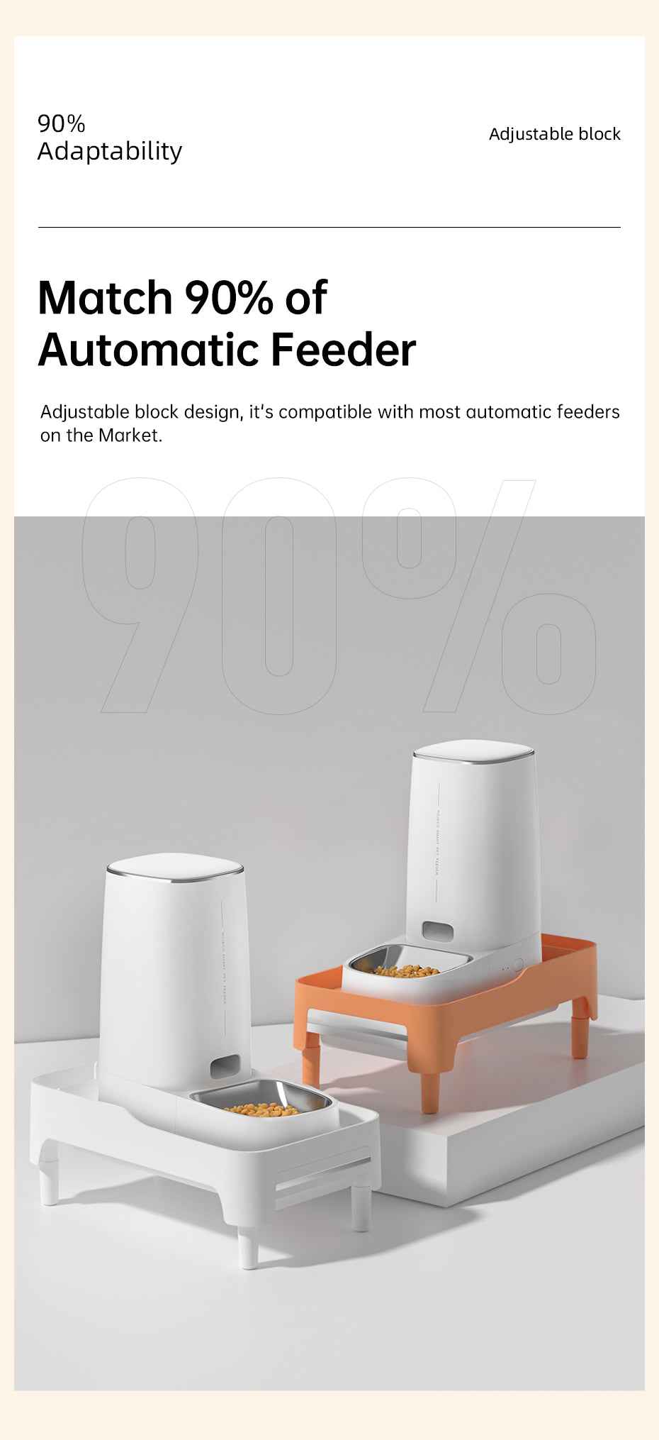 ROJECO Elevated Pet Feeder Stand