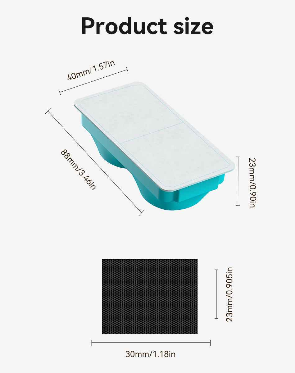 ROJECO Filter for 3.2L Stainless Steel Cat Fountain