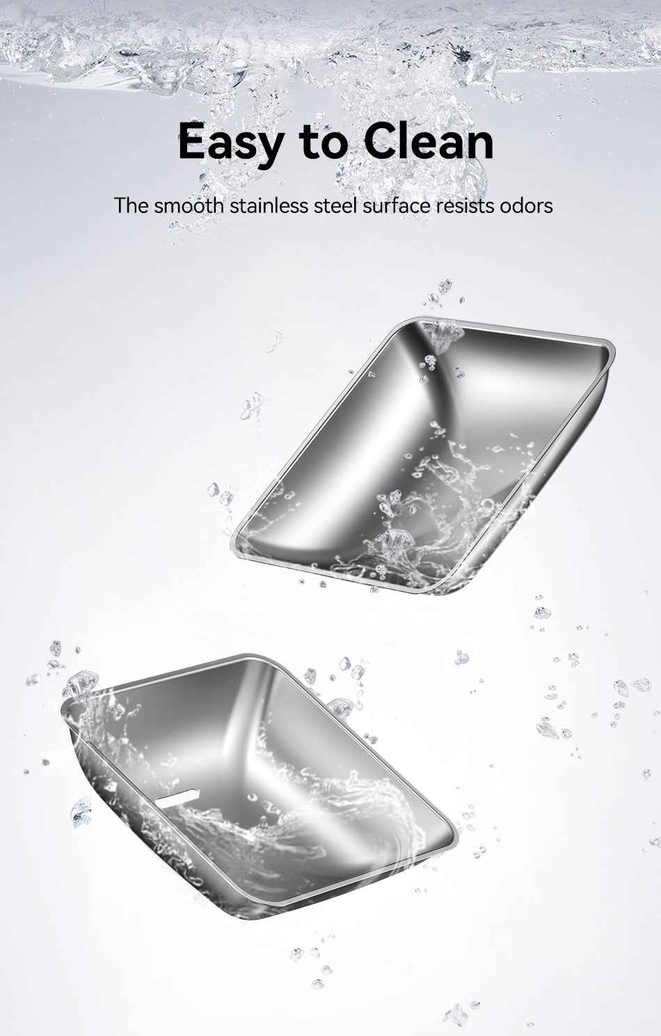 ROJECO Stainless Steel Bowls for 8.5L Feeder
