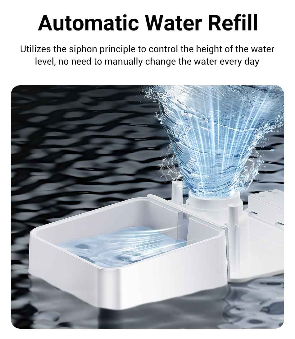 ROJECO 2‑in‑1 Feeder & Fountain