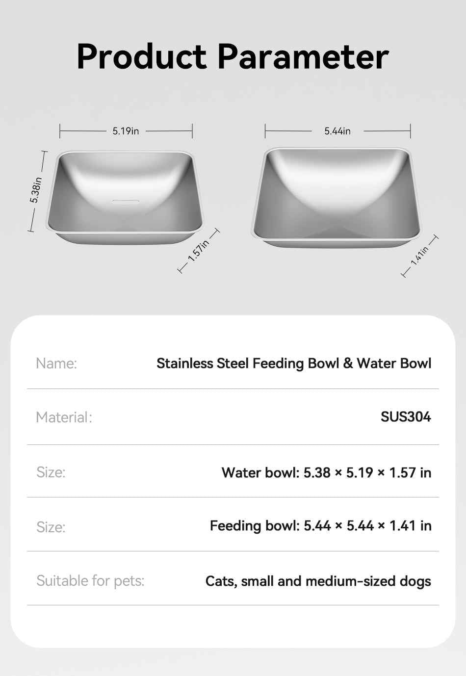 ROJECO Stainless Steel Bowls for 8.5L Feeder