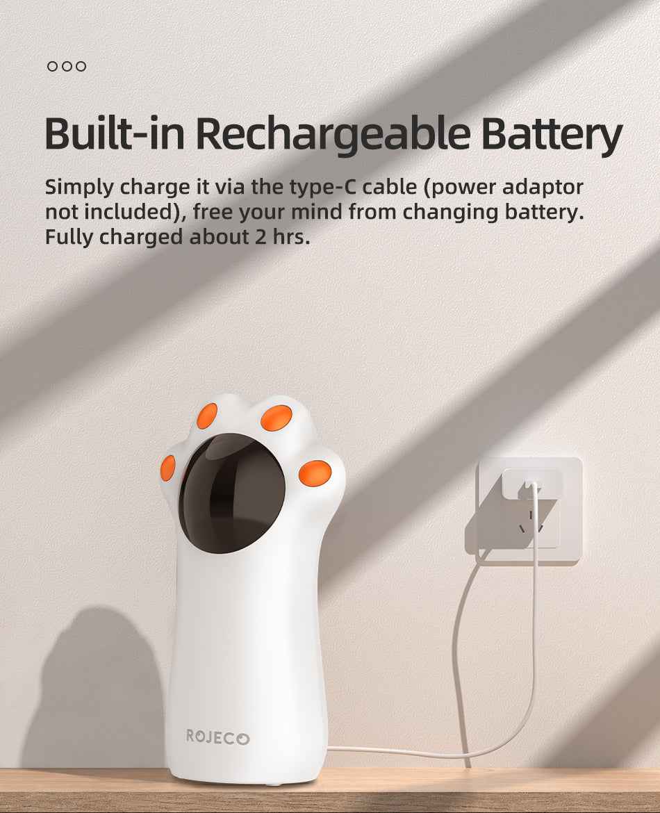 ROJECO Rechargeable Laser Cat Toy