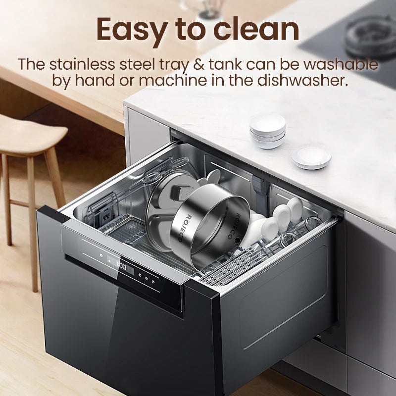 ROJECO 2-in-1 Pet Water Fountain & Feeder Bowl