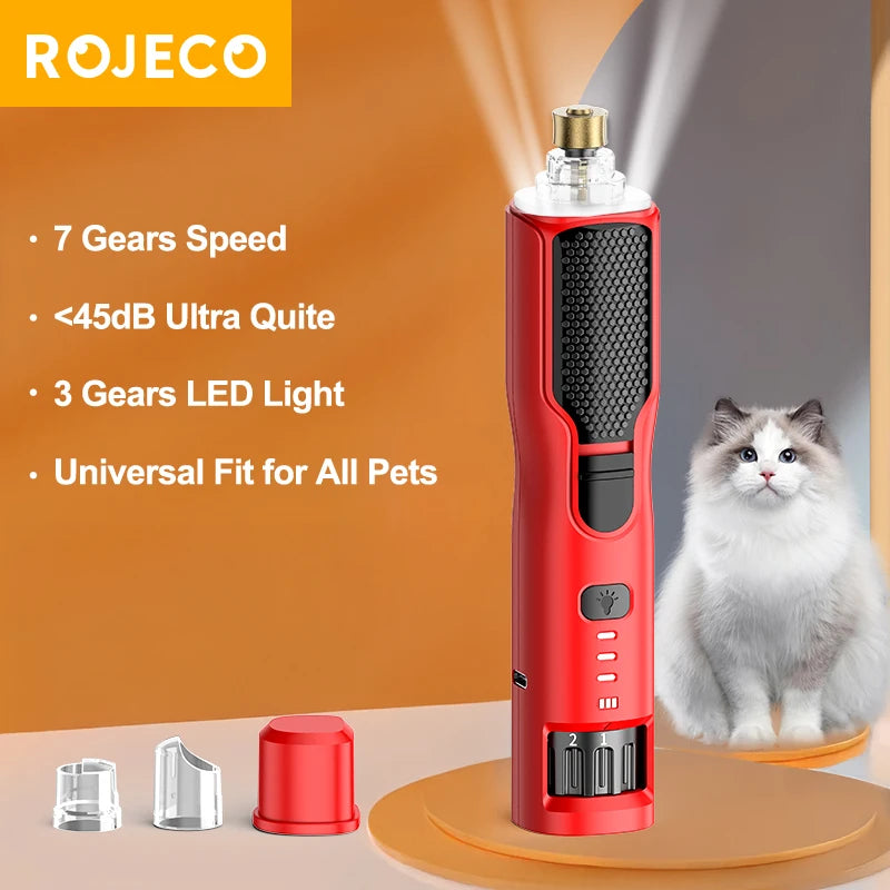 ROJECO Cyclone Pet Electric Nail Grinder
