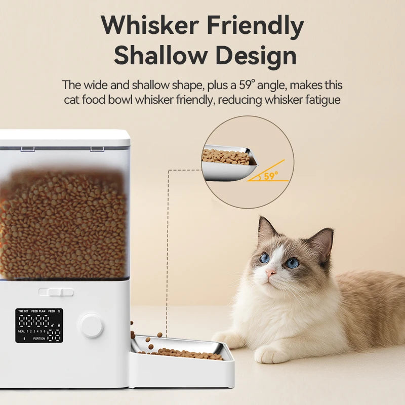 ROJECO Stainless Steel Bowls for 8.5L Automatic Pet Feeder