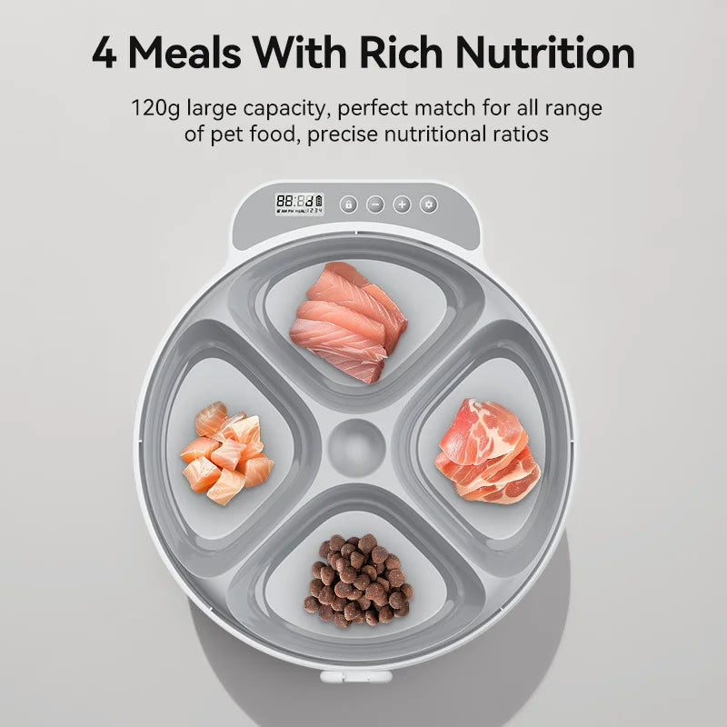 ROJECO 4-Meal Automatic Pet Feeder