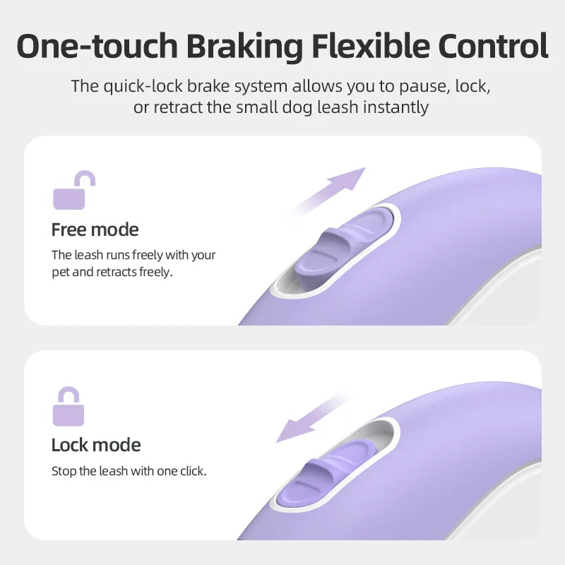 ROJECO Mini Retractable Dog Leash