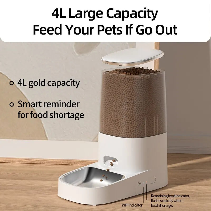ROJECO 4L Smart Automatic Pet Feeder