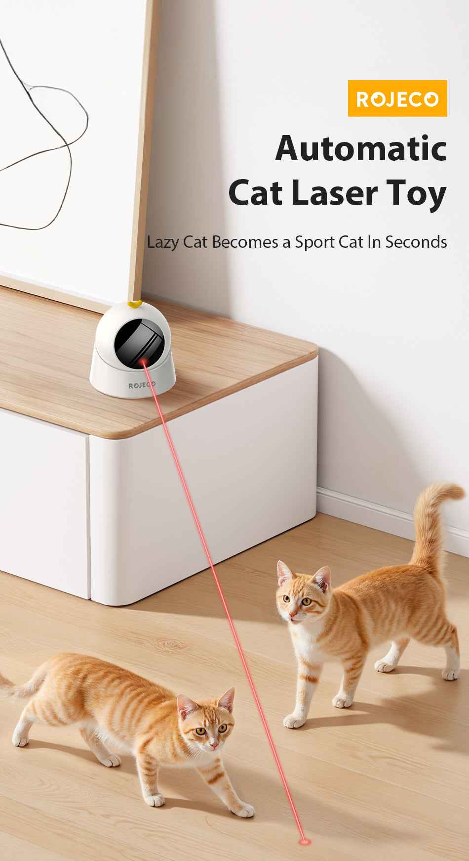 ROJECO Automatic Laser Cat Toy