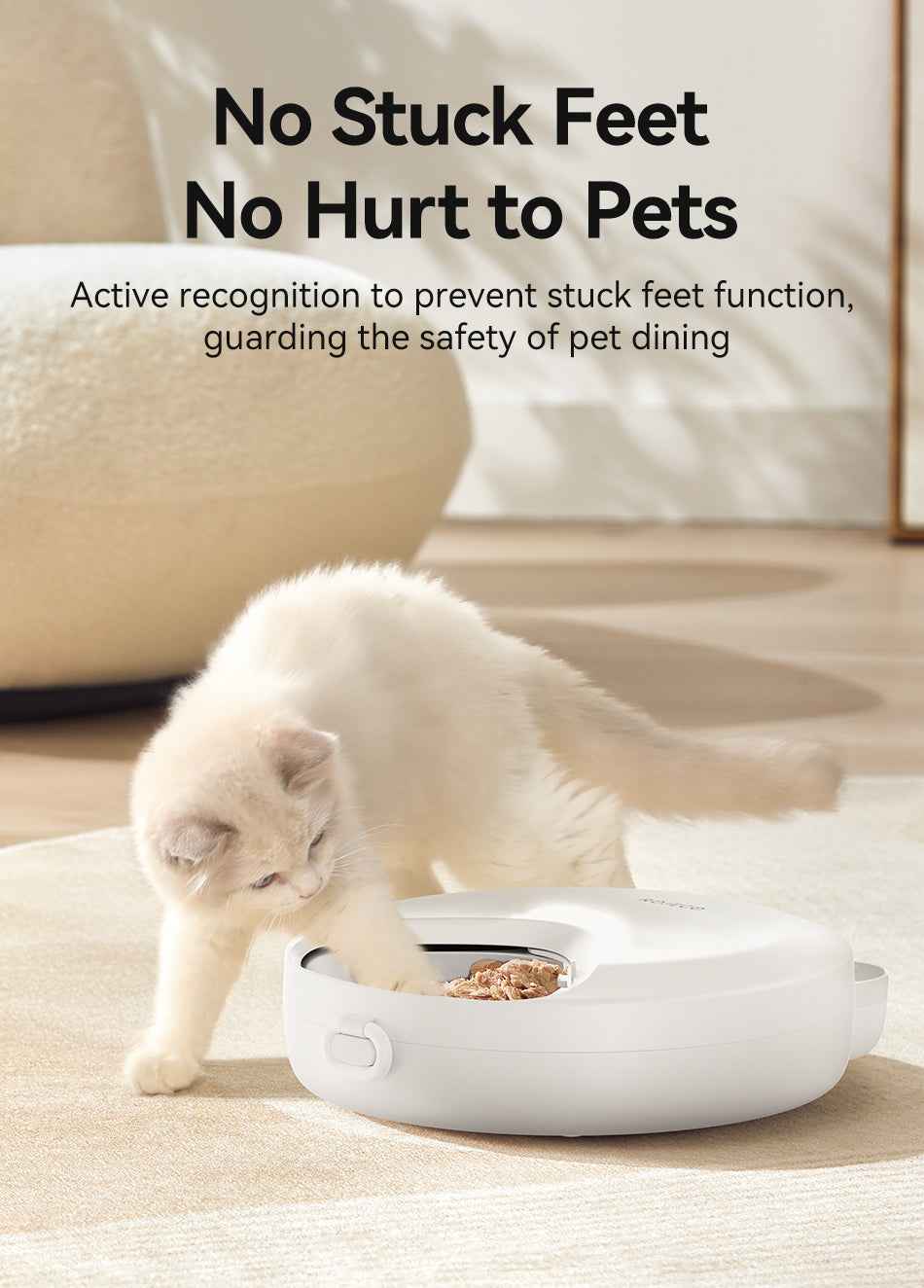 ROJECO F26 4‑Meal Cat Feeder