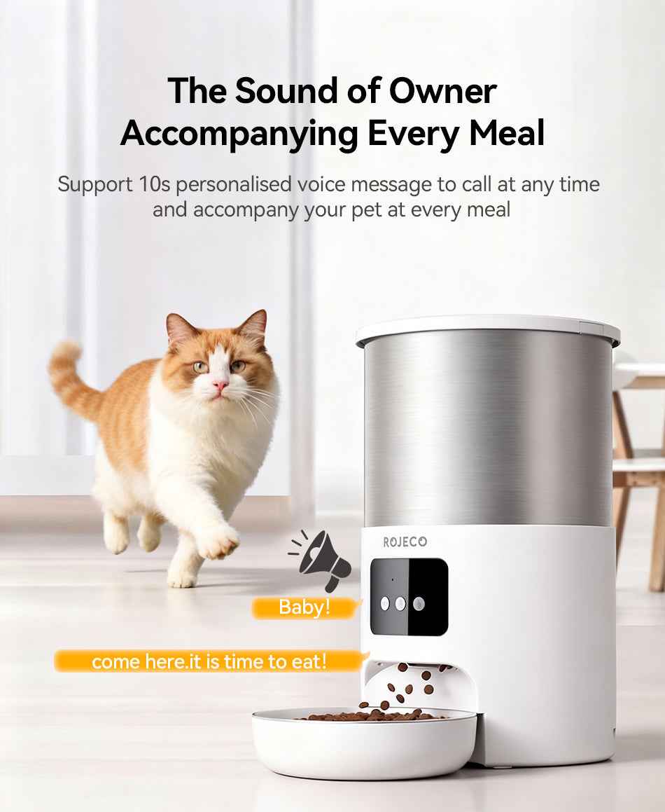 Rojeco 4.5L Stainless Steel Pet Feeder