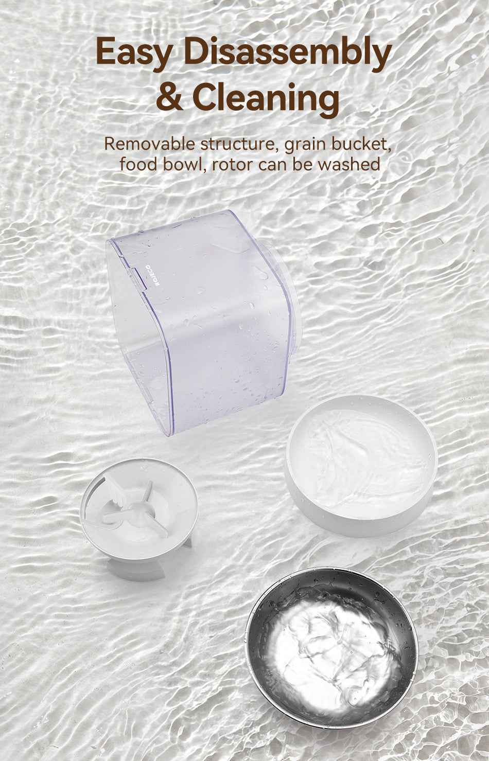 ROJECO 4.5L WiFi Smart Pet Feeder