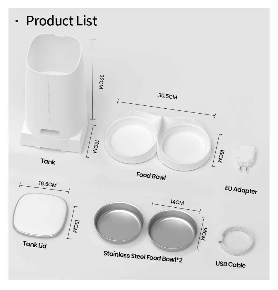 ROJECO 4L Smart Pet Feeder