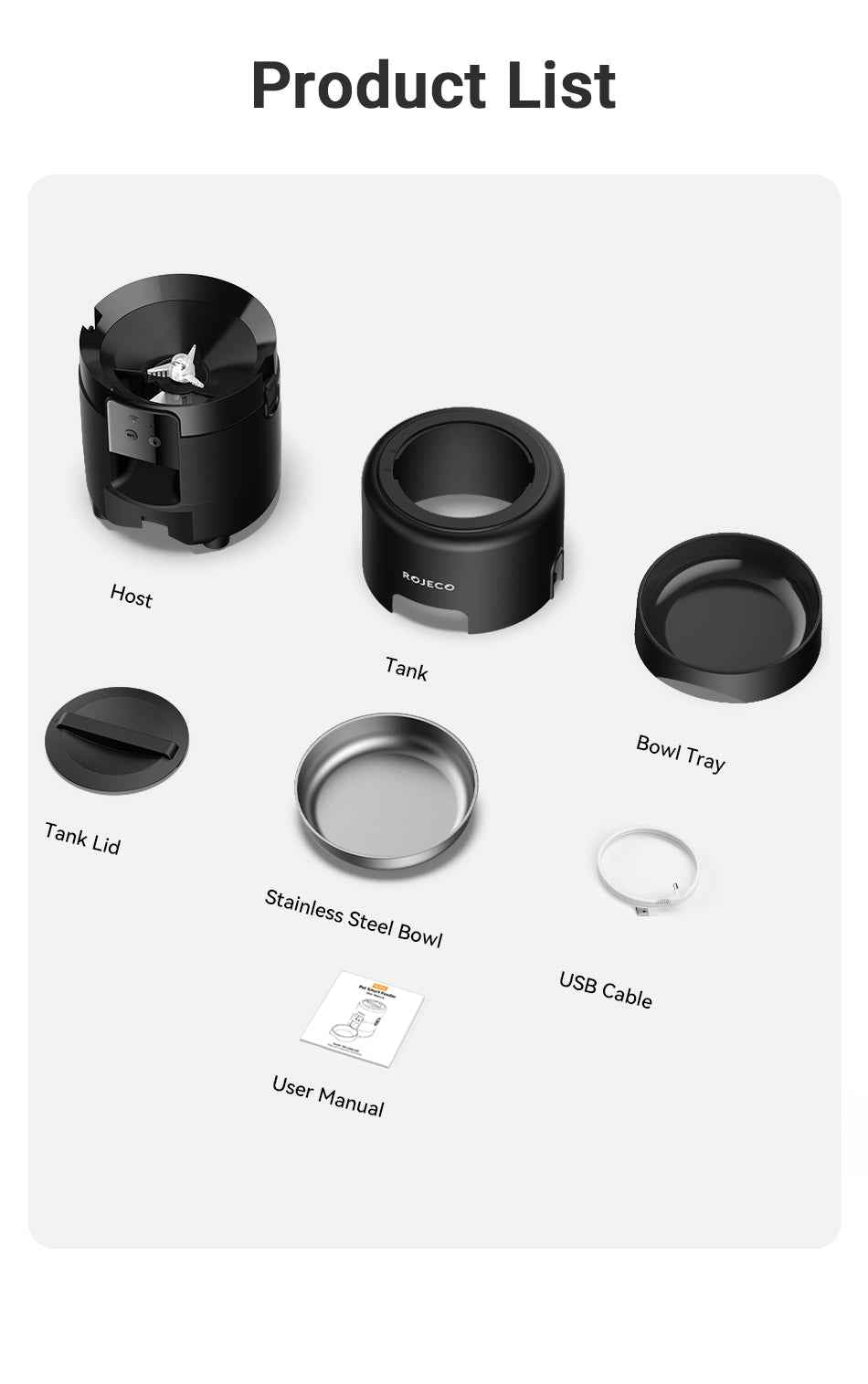 ROJECO 2L Smart Pet Feeder