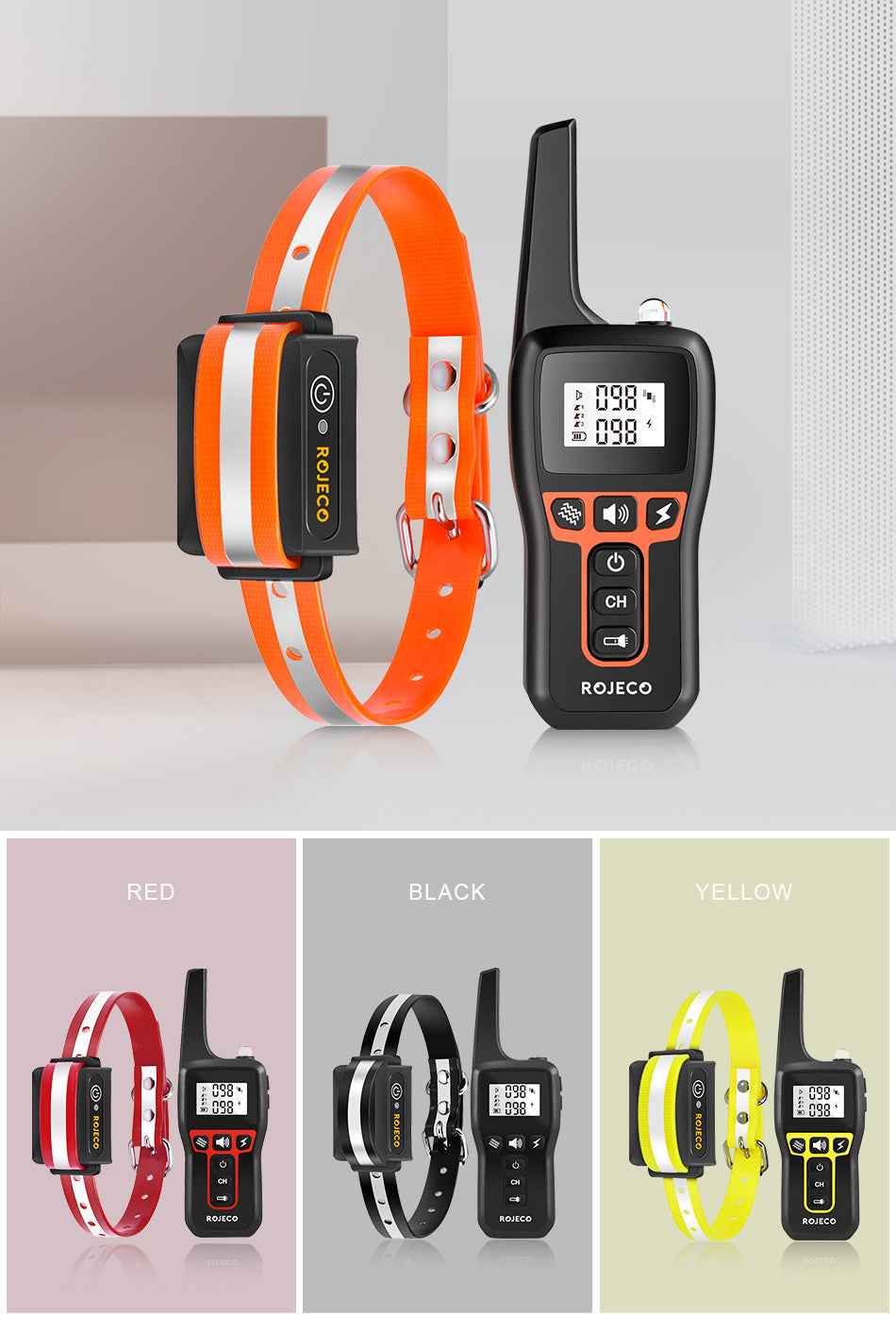 ROJECO PD529 1000m Dog Training Collar