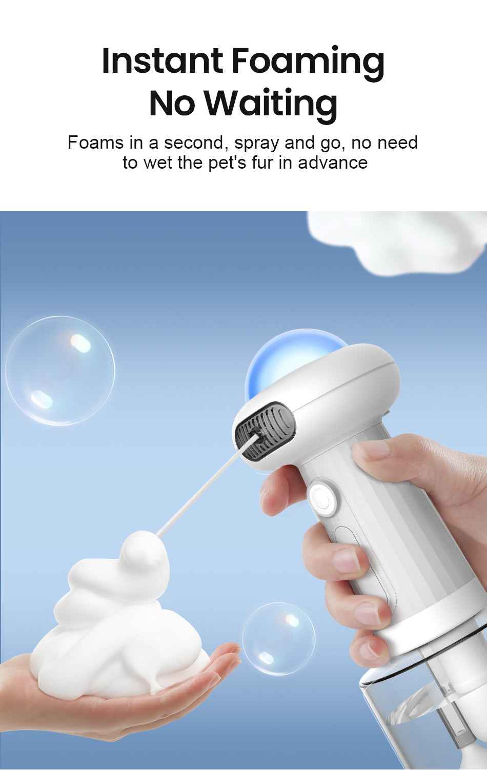 ROJECO Automatic Pet Bubble Machine