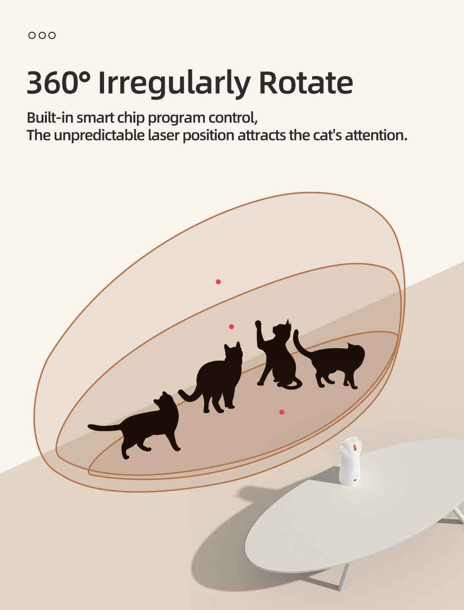 ROJECO Rechargeable Laser Cat Toy