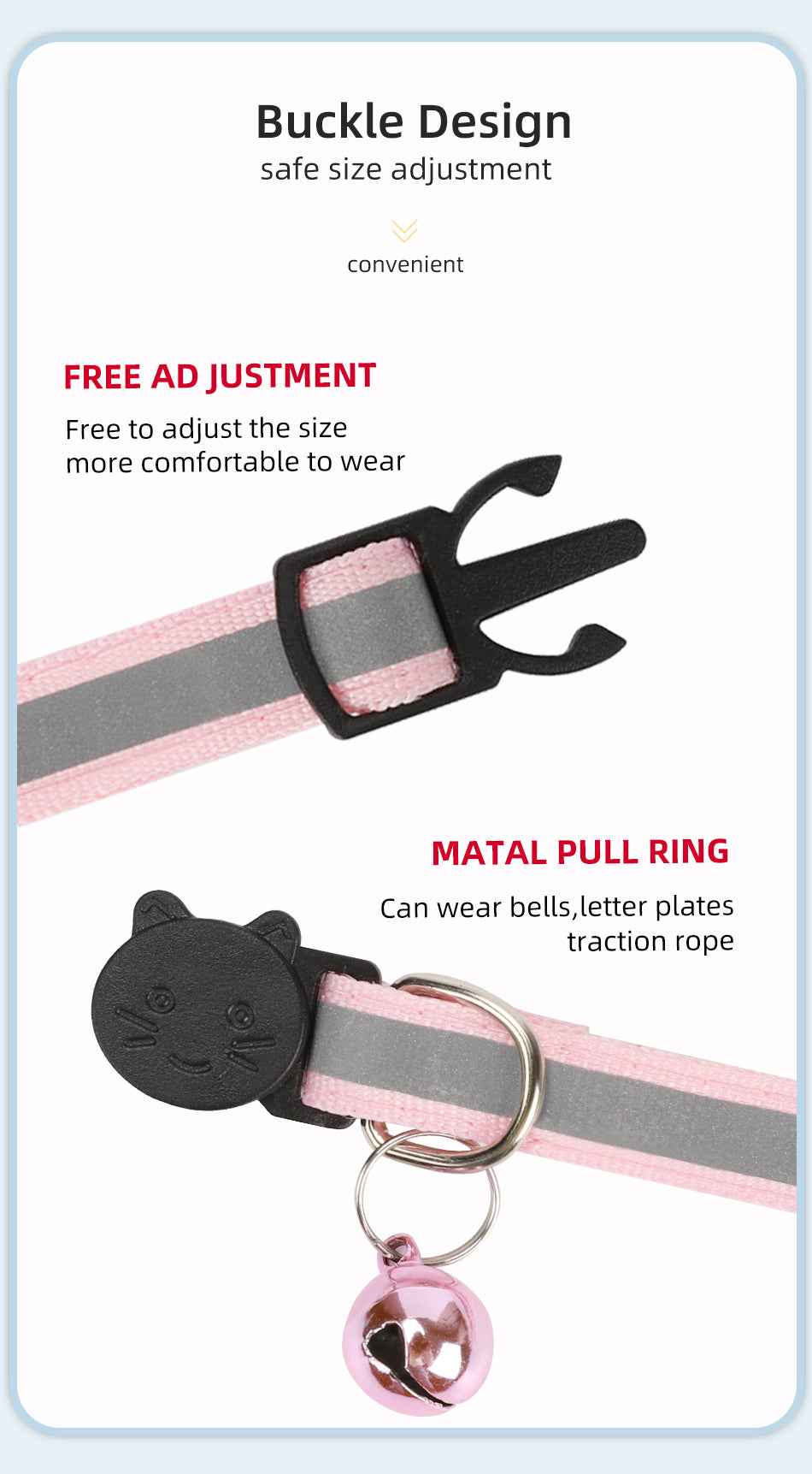 ROJECO Cartoon Safety Cat Collar