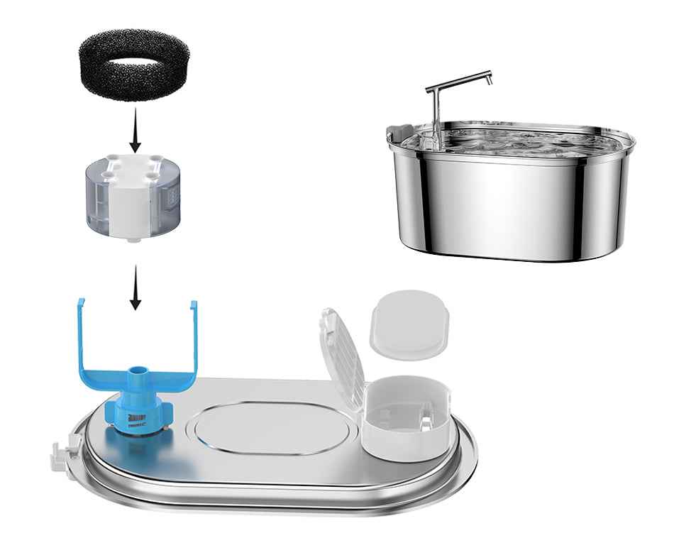 ROJECO Activated Carbon Filter for 3.2L Cat Fountain