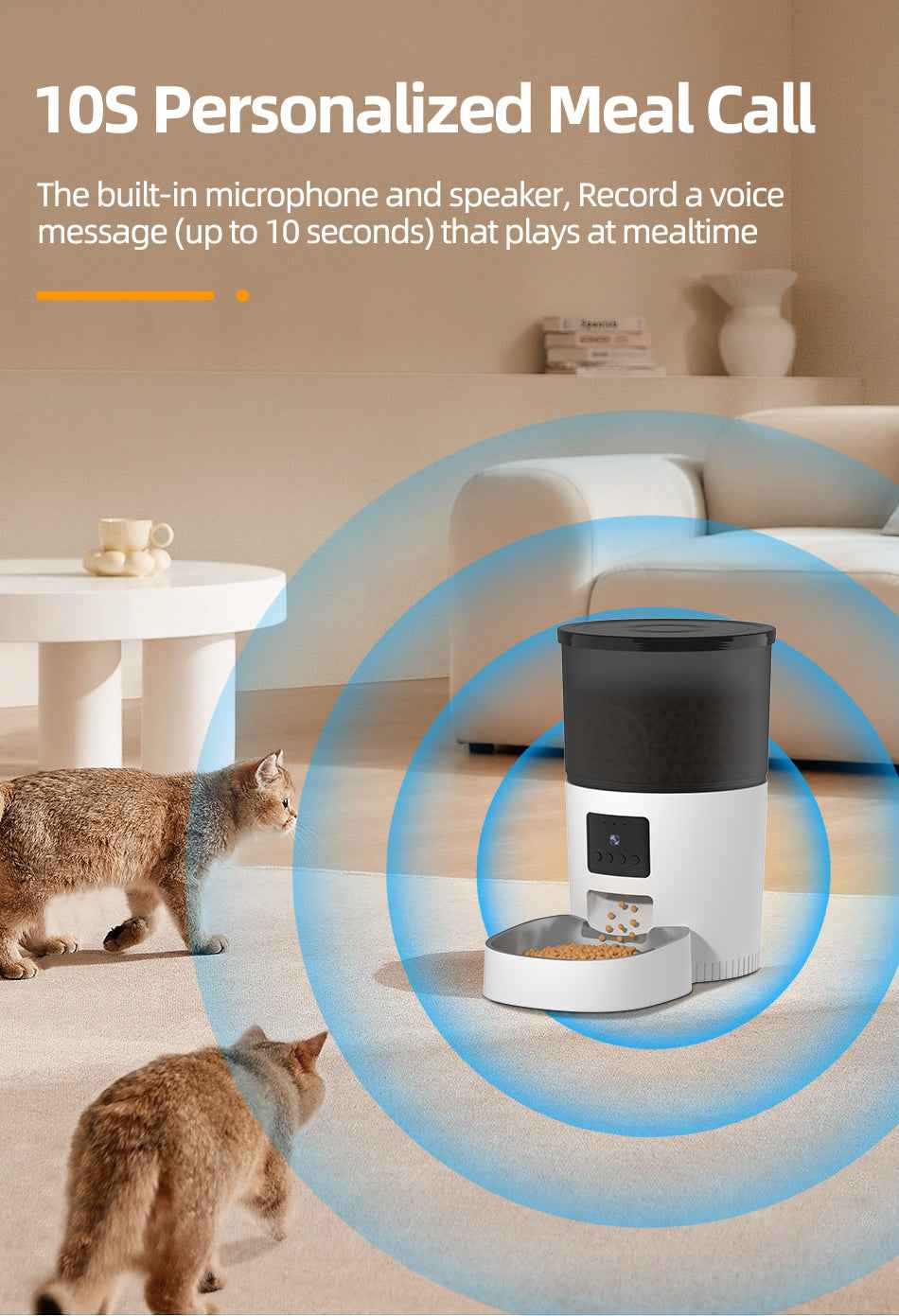 ROJECO 3L Cat Feeder with Camera