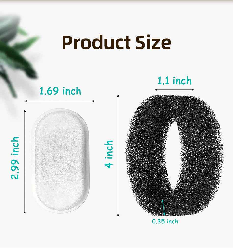 ROJECO Activated Carbon Filter for 3.2L Cat Fountain