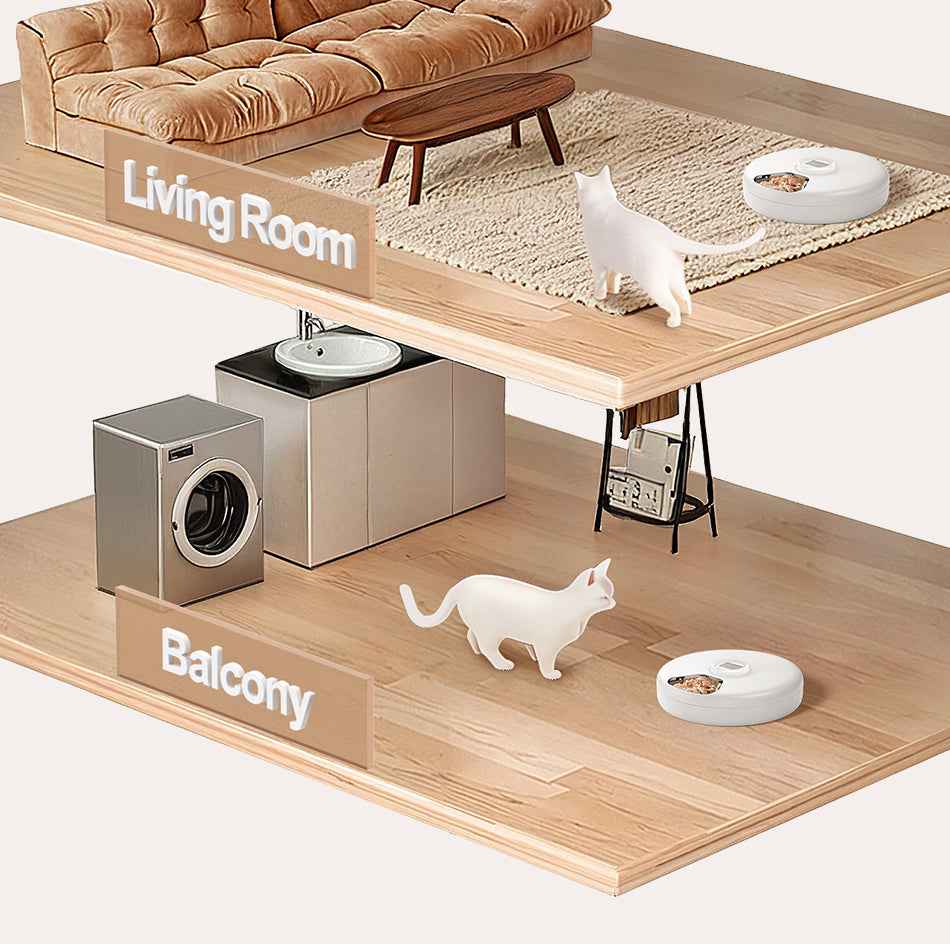 ROJECO F19 6‑Meal Cat Feeder
