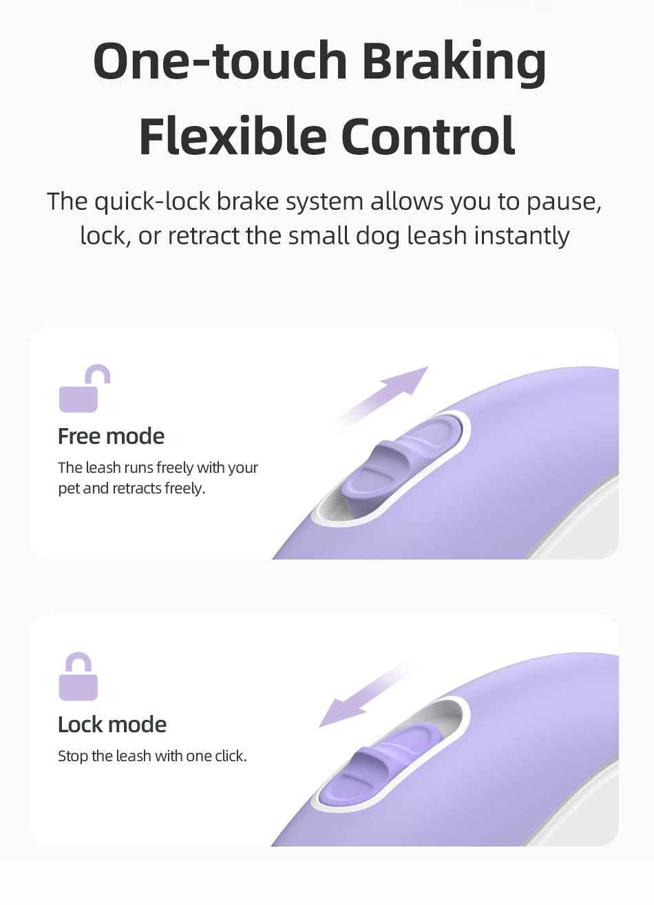 ROJECO Mini Retractable Dog Leash