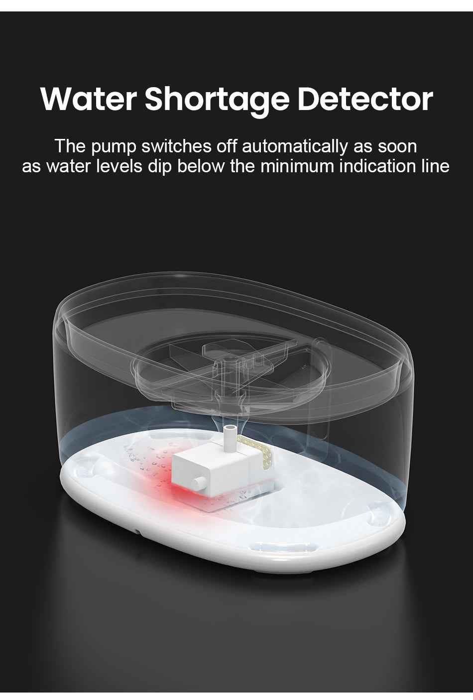 ROJECO Wireless Pump Cat Water Fountain