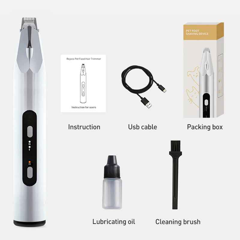 ROJECO 3-in-1 Pet Foot Hair Trimmer