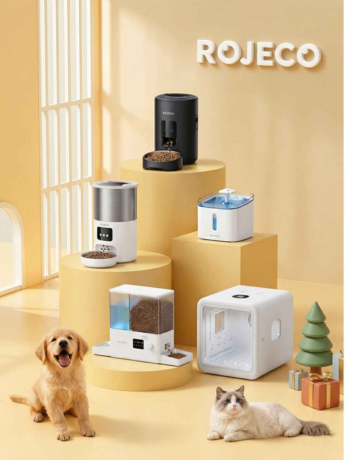 Rojeco — professional for pet life — mobile devices banner, home page.