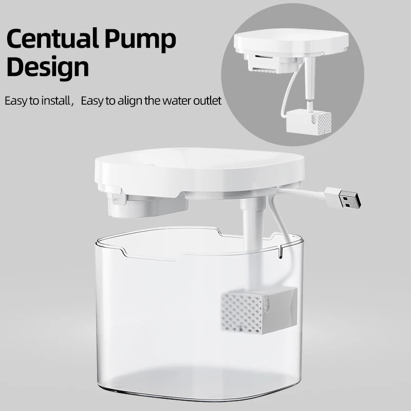 Water Pump for ROJECO 1.5L Transparent Pet Fountain - Replacement