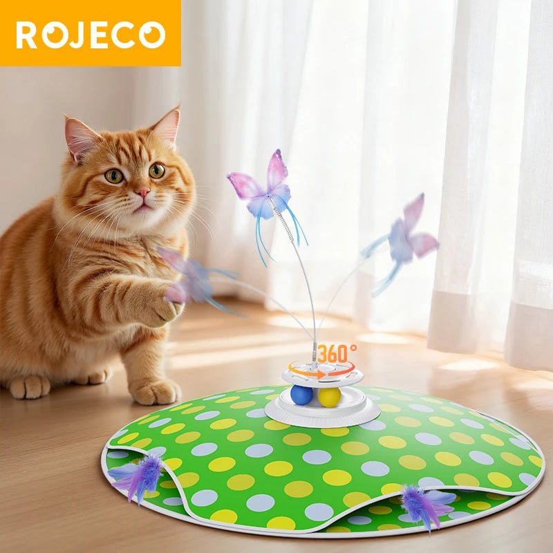 ROJECO 3-in-1 Hide & Seek Cat Toy