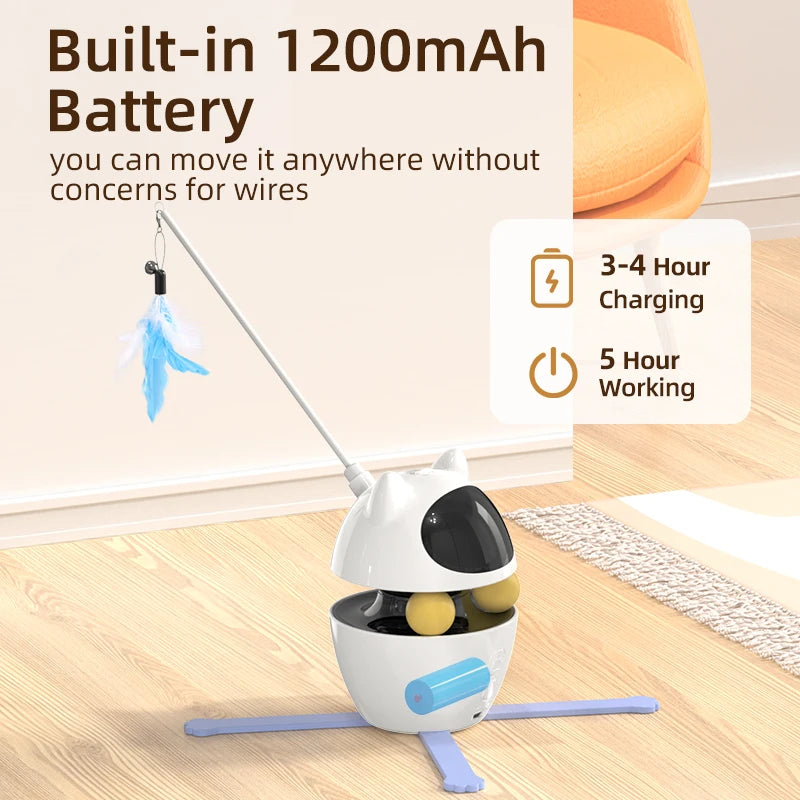 ROJECO 3-in-1 Interactive Cat Toy