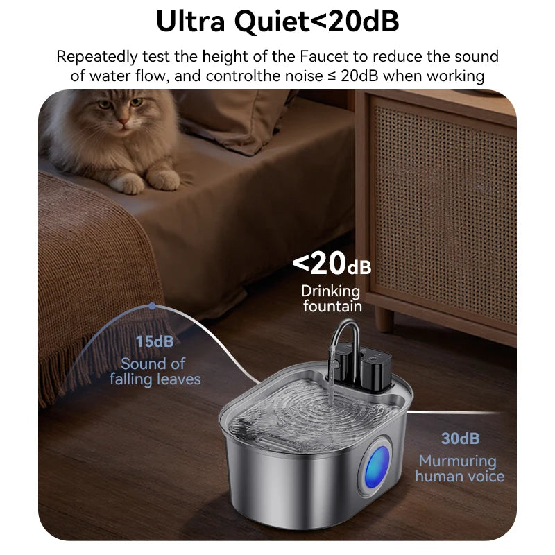 ROJECO Water Pump for 3.2L Stainless Steel Cat Fountain - Replacement