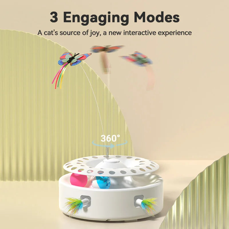 ROJECO 3-in-1 Automatic Cat Toy