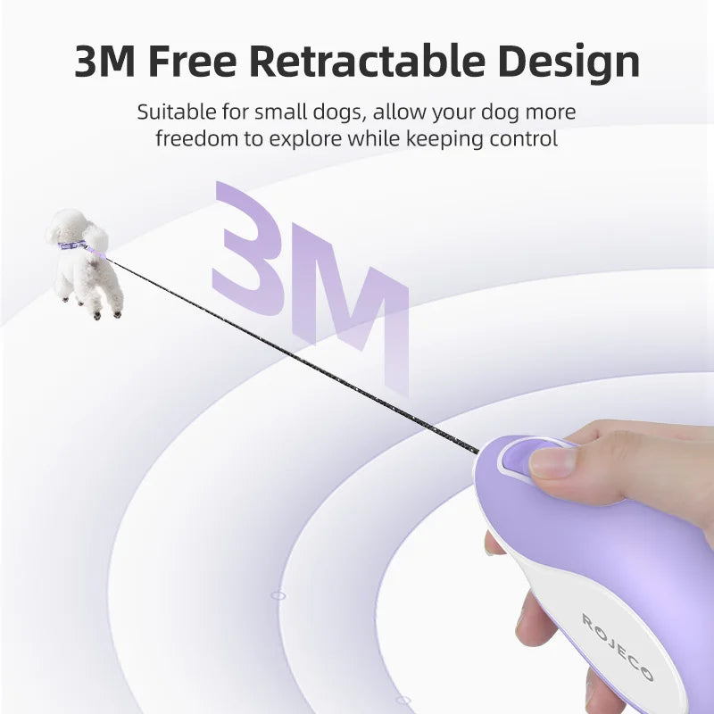ROJECO Mini Retractable Dog Leash