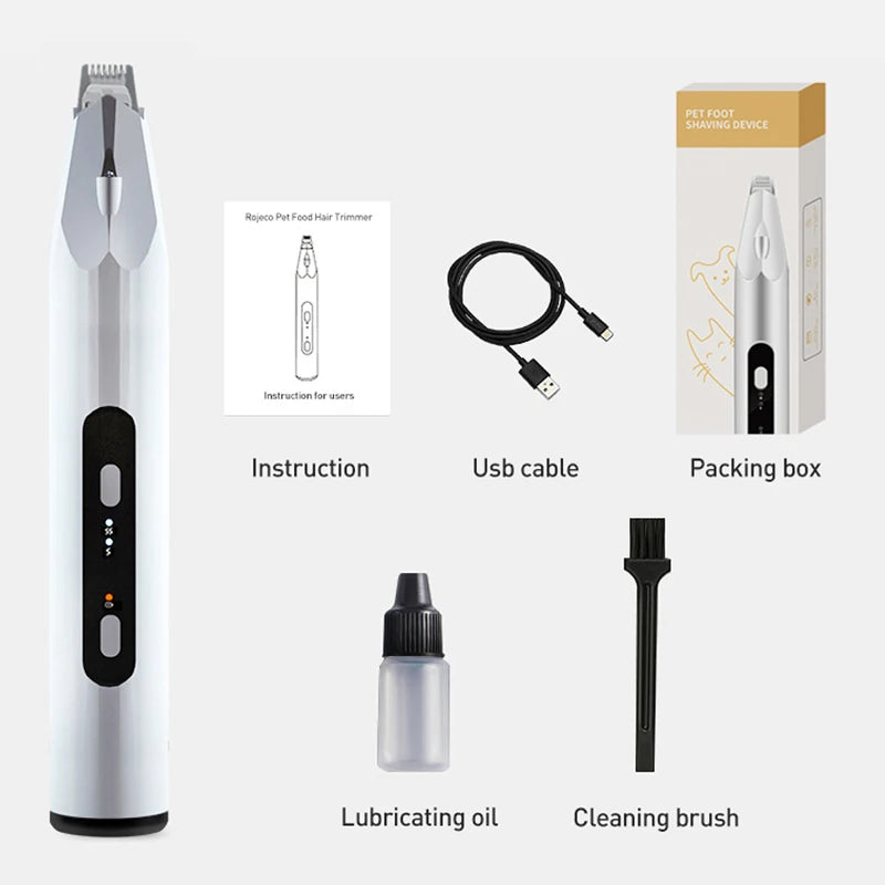 ROJECO 3 in 1 Pet Foot Hair Trimmer