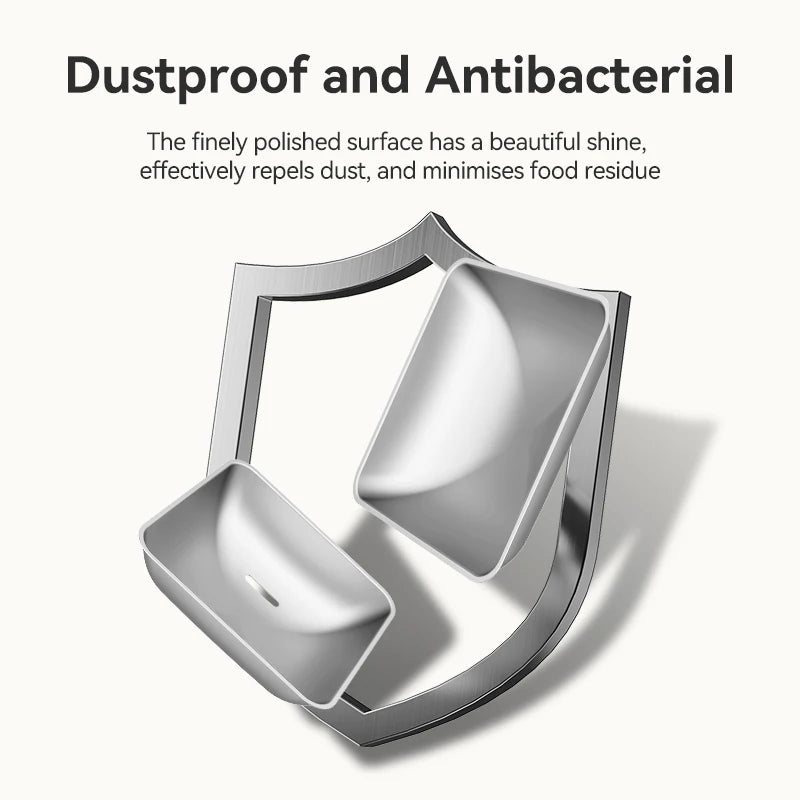 ROJECO Stainless Steel Bowls for 8.5L Automatic Pet Feeder