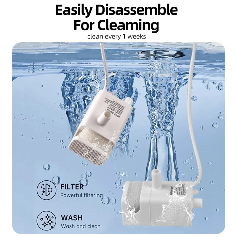 Water Pump for ROJECO 1.5L Transparent Pet Fountain - Replacement