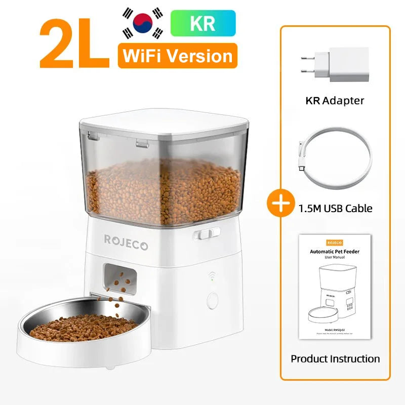 ROJECO 2L WiFi Automatic Pet Feeder