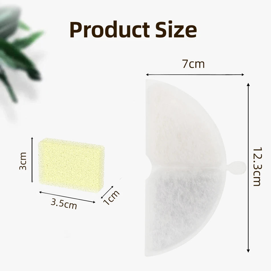 ROJECO Water Fountain Filter For Double Cat Water Fountain - Replacement Filter Only