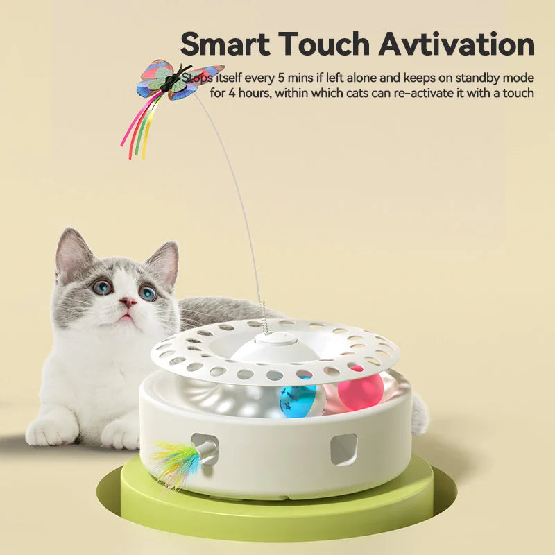 ROJECO 3-in-1 Automatic Cat Toy