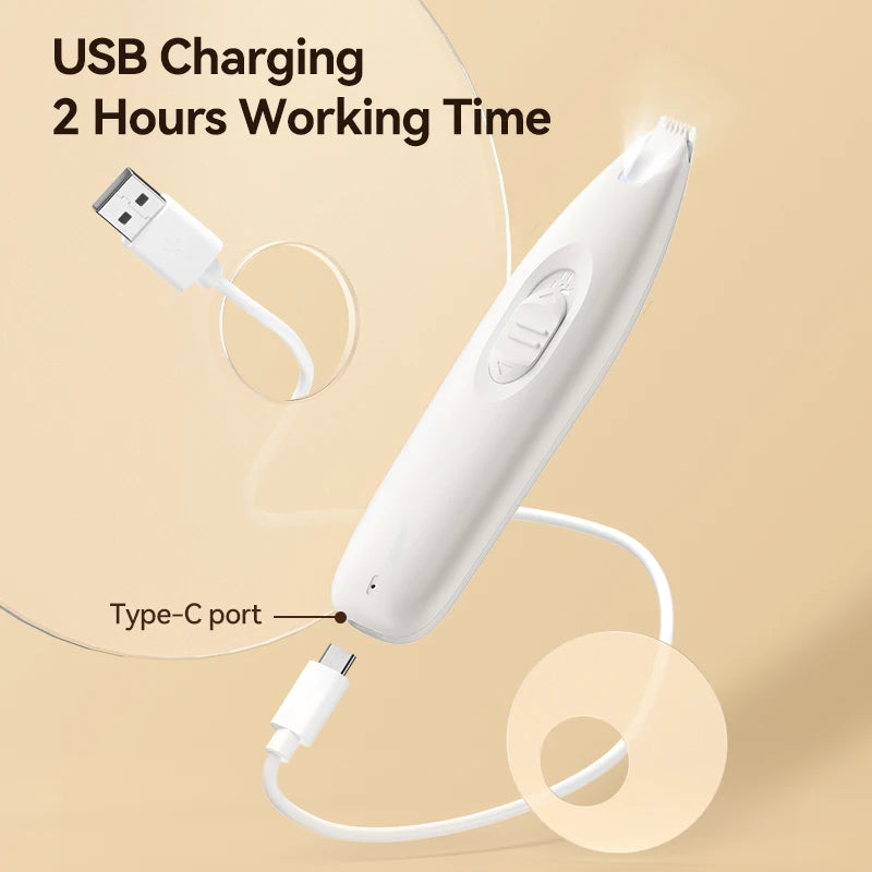 ROJECO Pet Electric Clipper with LED Light